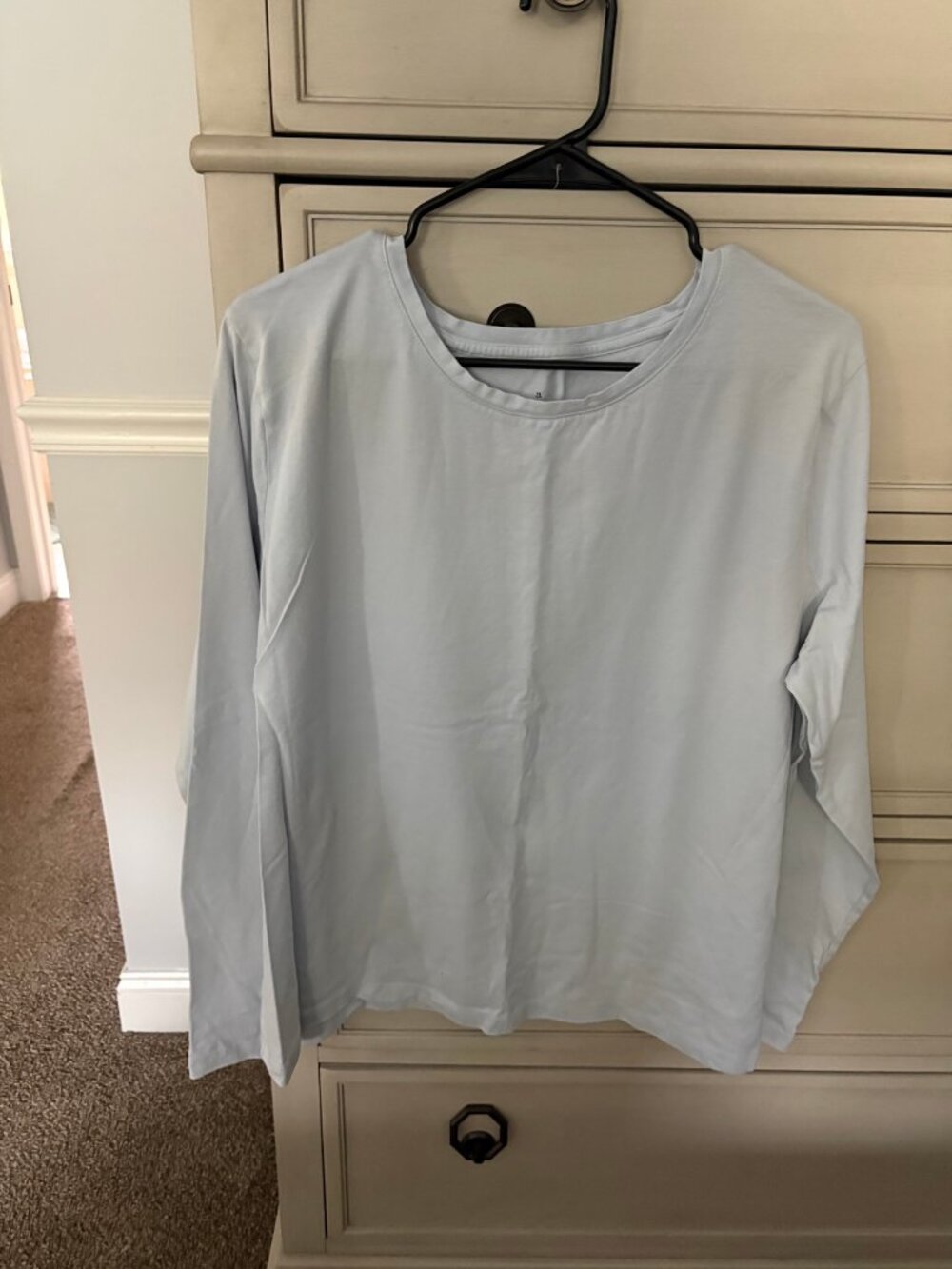 A New Day Women's Sky Blue Long Sleeve T-Shirt - Size XXL - Like New
